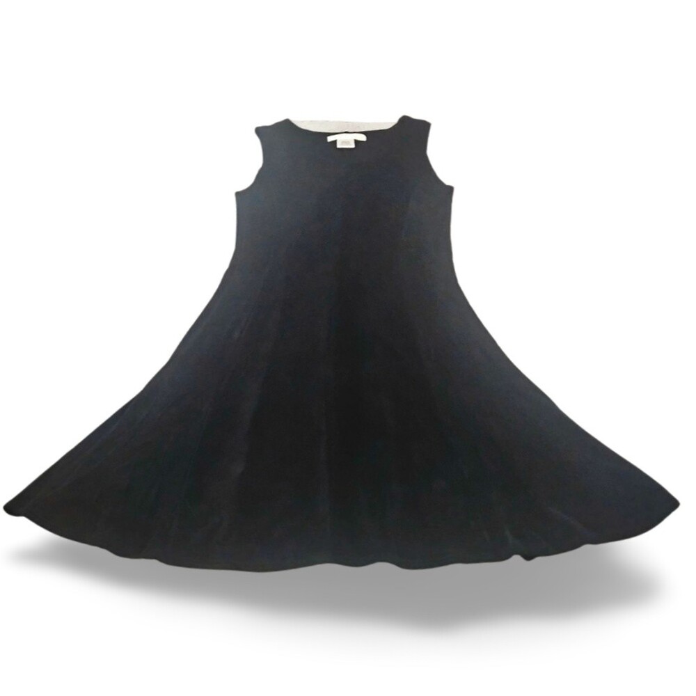 Kiara Dress Medium Black Sleeveless A-Line Scoop Neck Stretch Fit Flare